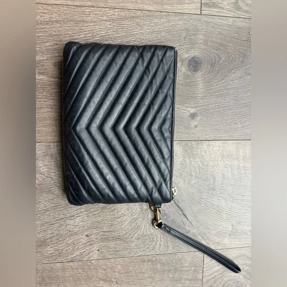 YSL CASSANDRE MATELASSÉ A5 Wristlet Pouch - Picture 2 of 11